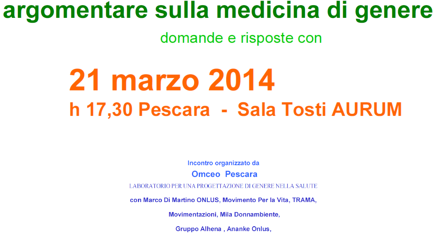 Medicina di genere pescara aurum