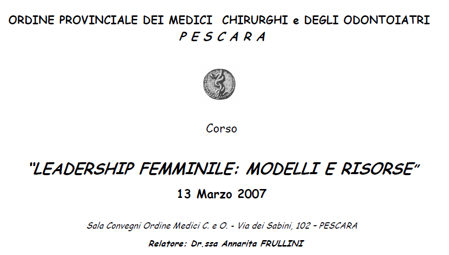 Modelli leadership femminile