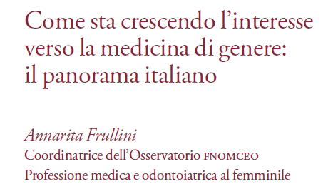 Come sta crescendo interesse verso la medicina di genere